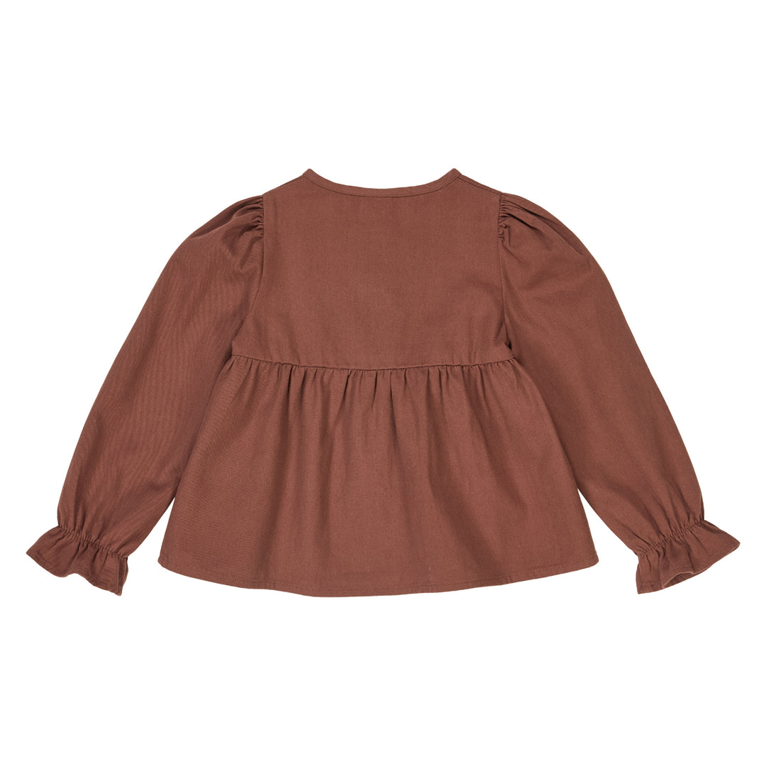 TWILL frill shirt