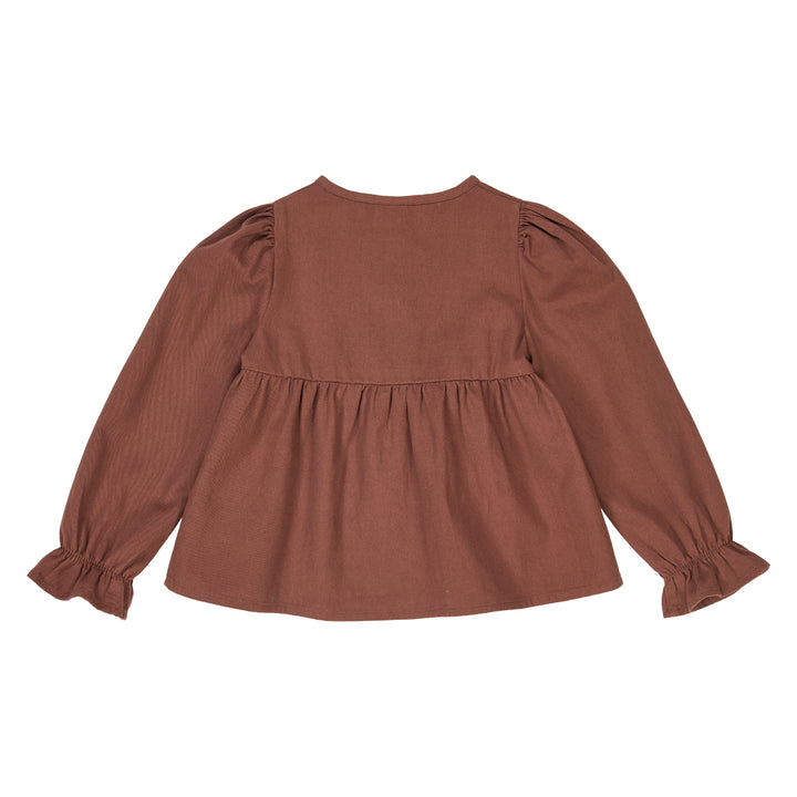 TWILL frill shirt