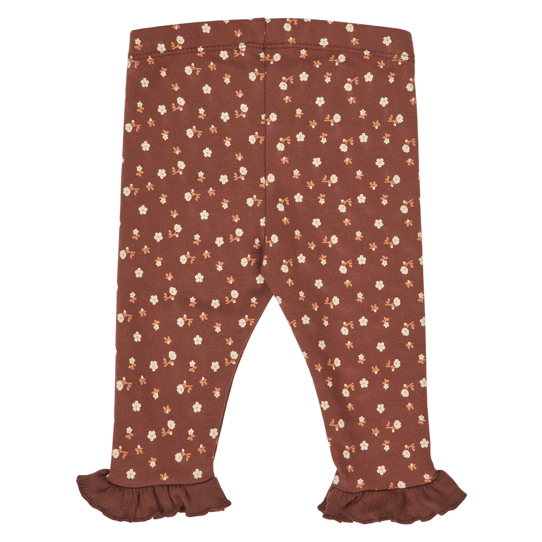 CEDAR floral printed frill pants