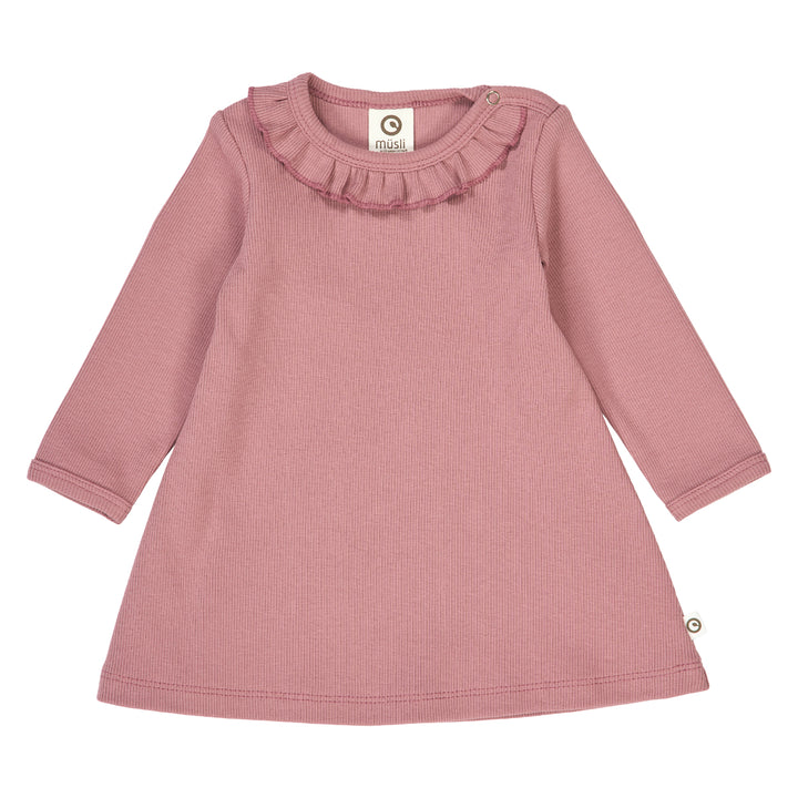 COZY ME RIB frill dress