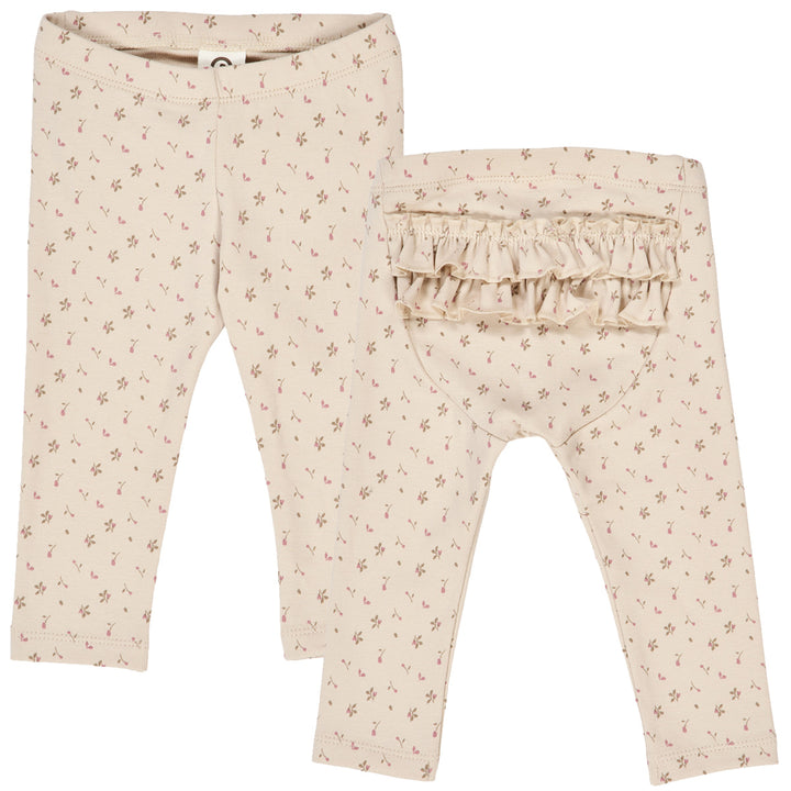 ASTER rib frill leggings