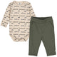 TRAIN printed body & chino pants set