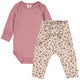 ZINNA ffloral printed pants & body set