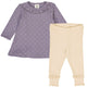 DOT rib dress & leggings set
