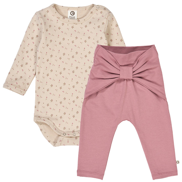 ASTER rib body & pants set