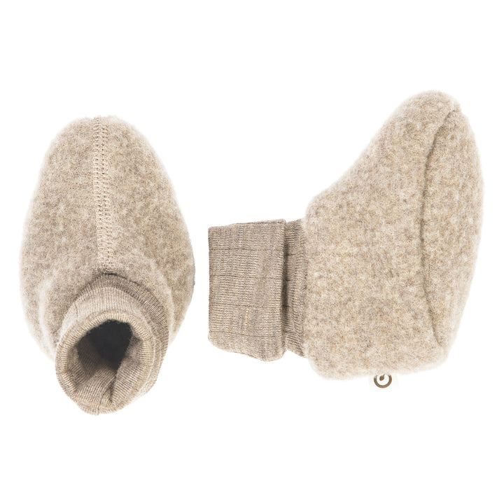 WOOLLY booties in merino wool fleece