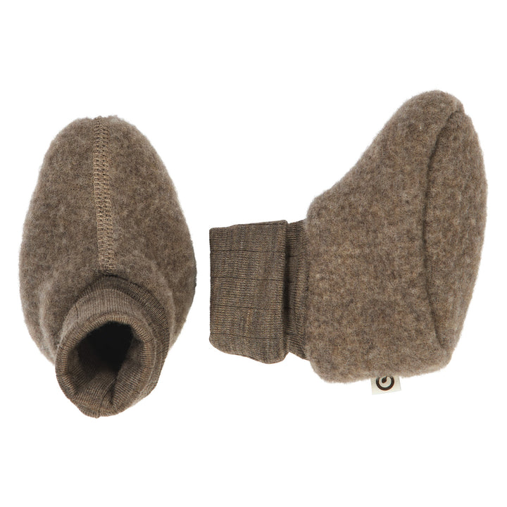 WOOLLY booties in merino wool fleece