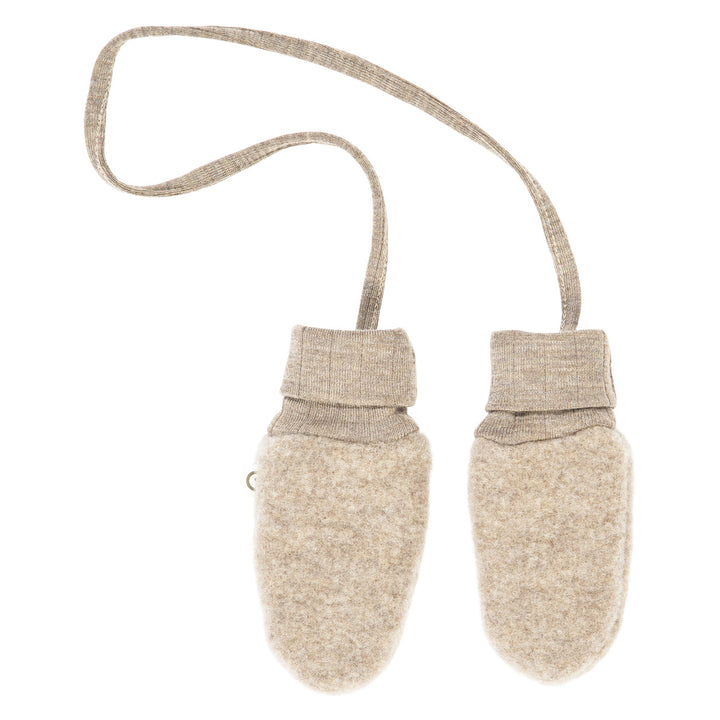WOOLLY mittens in merino wool fleece