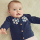 PETIT knitted cardigan with flowers