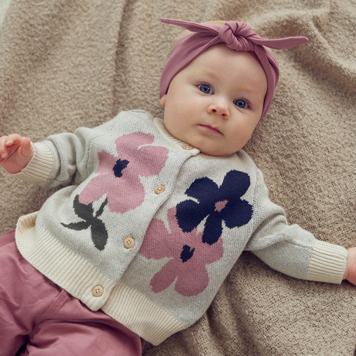 ZINNA floral knit cardigan