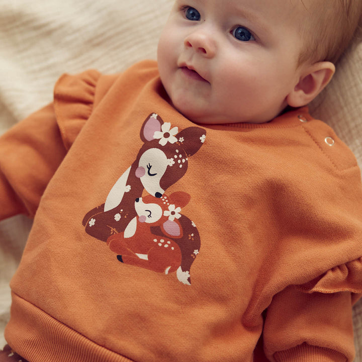 CEDAR deer frill sweatshirt