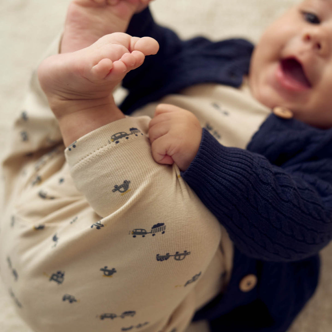 AUTO rib printed pants