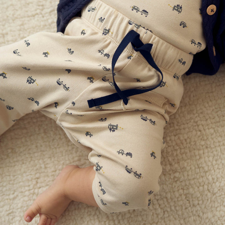 AUTO rib printed pants