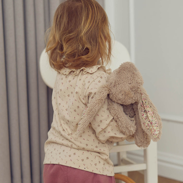 ASTER rib frill collar top
