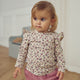 ZINNA floral printed frill top