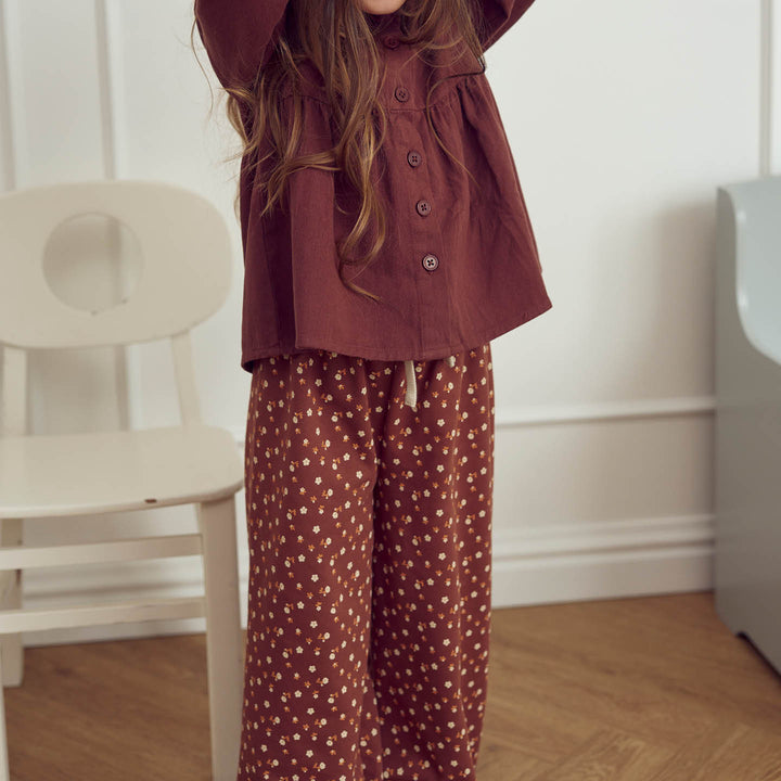 CEDAR floral printed flared pants