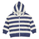 STRIPE sweat zip cardigan