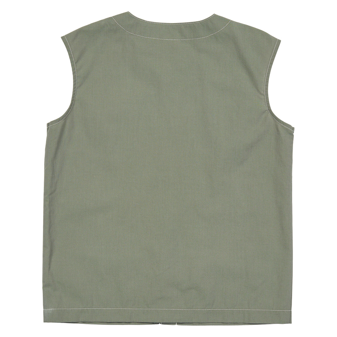 POPLIN button vest