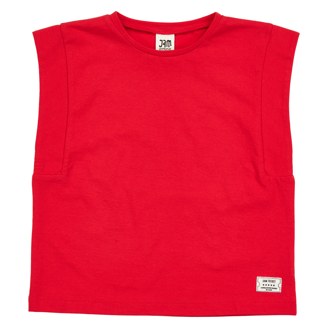 SINGLE JERSEY sleeveless top
