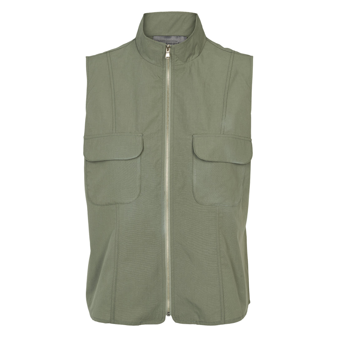 POPLIN zip shirtvest