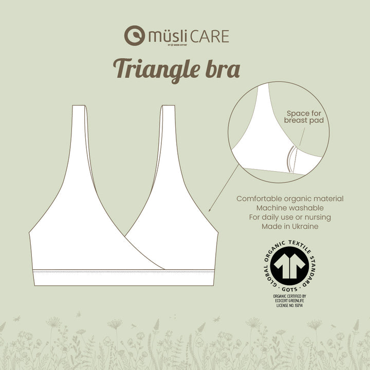 Triangle nursing bra