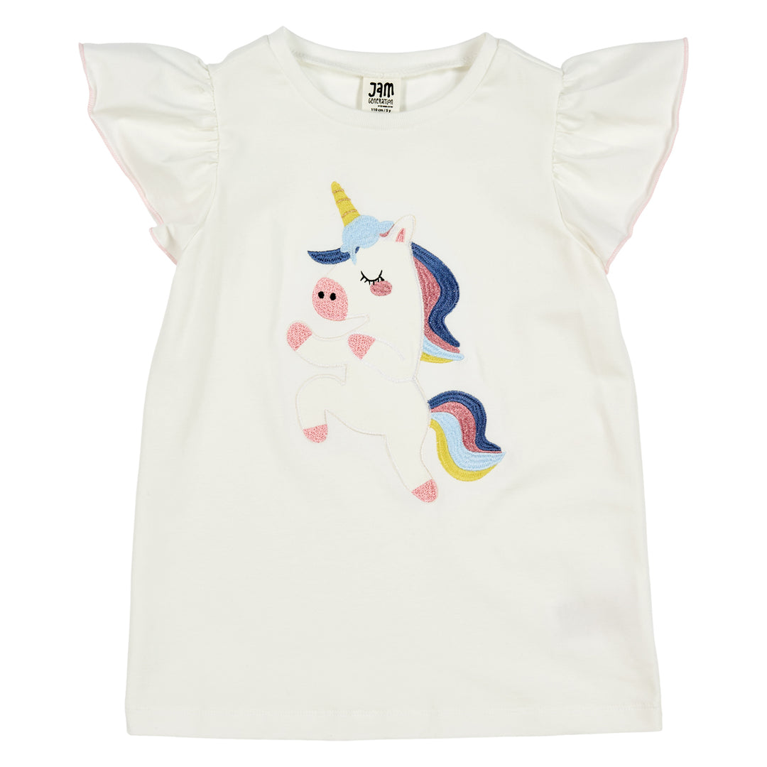 UNICORN frill T-shirt