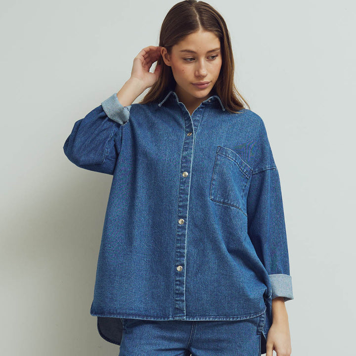 DENIM pocket shirt