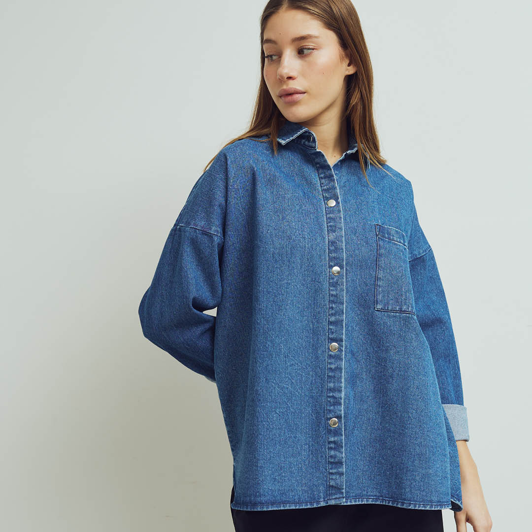 DENIM pocket shirt