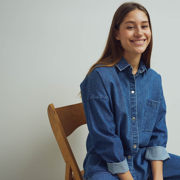 DENIM pocket shirt