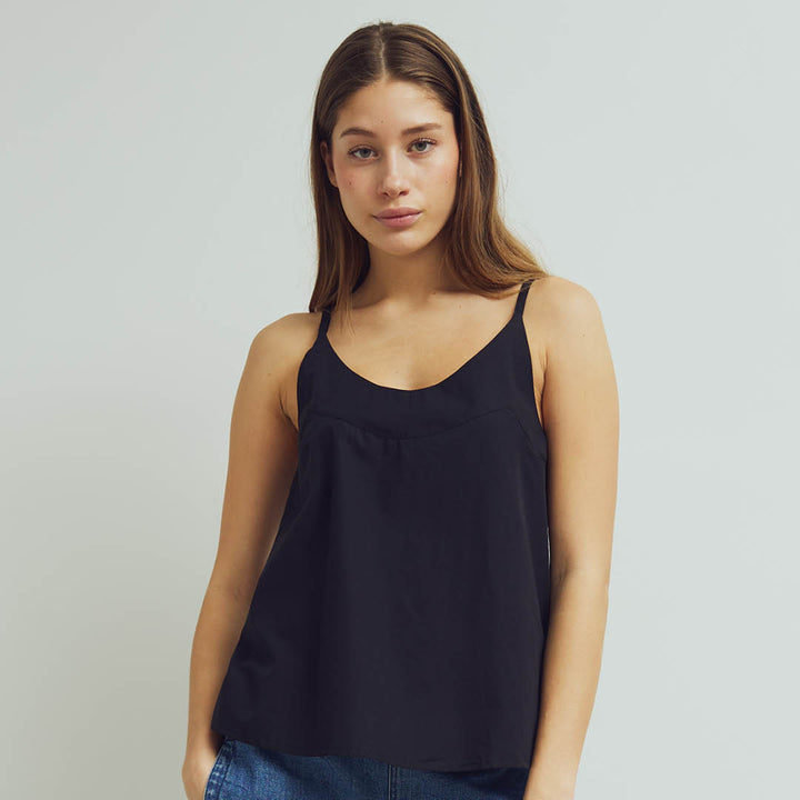 POPLIN strap top