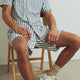 MEN'S STRIPE WOVEN shorts