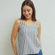STRIPE WOVEN strap top