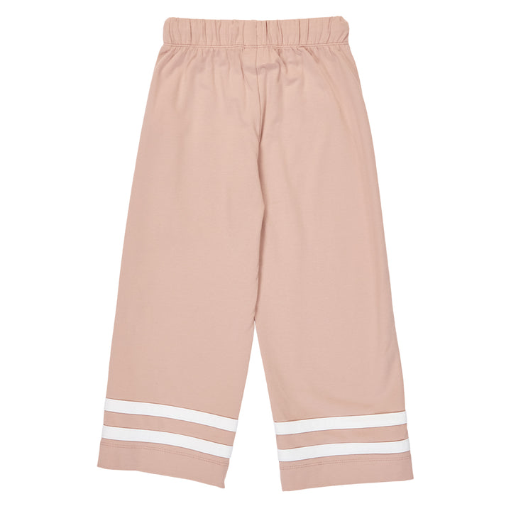 STRIPE single jersey wide leg pants