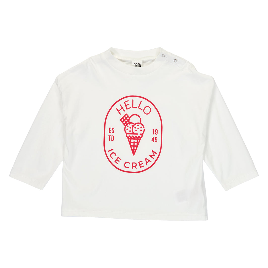 HELLO ice cream top