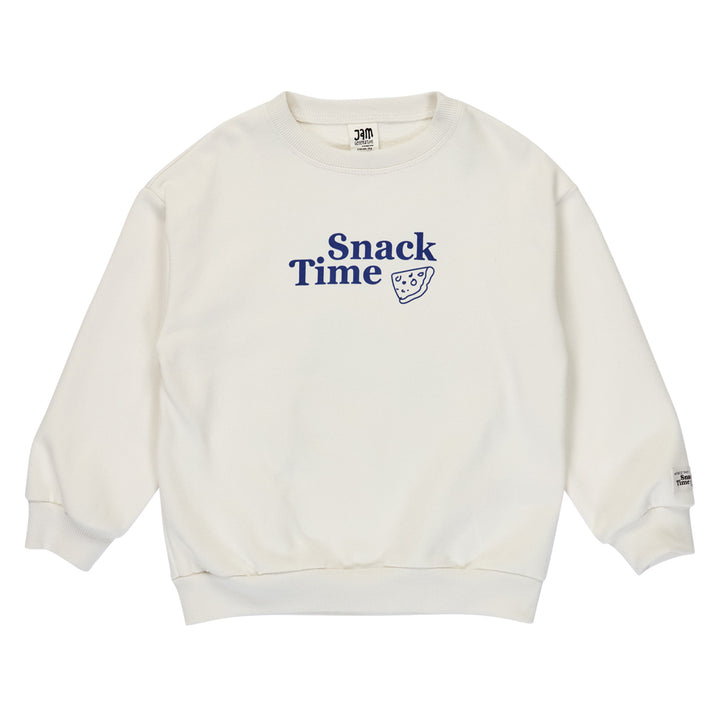 SNACK TIME printed sweattrøje