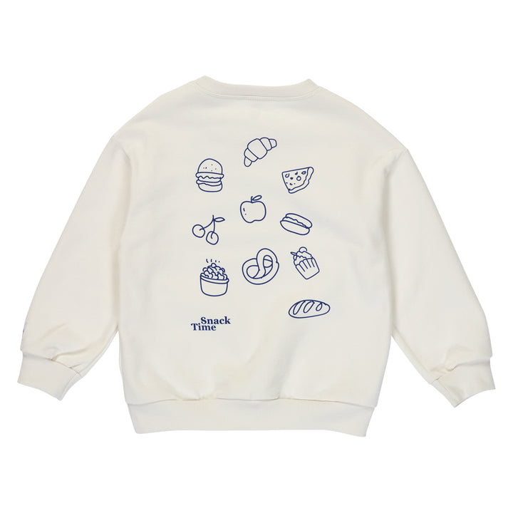 SNACK TIME printed sweattrøje