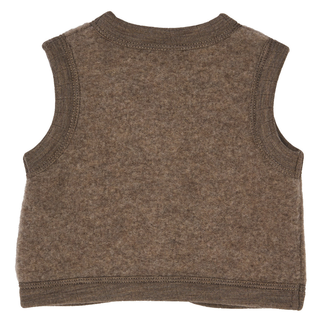 WOOLLY vest in merino wool fleece