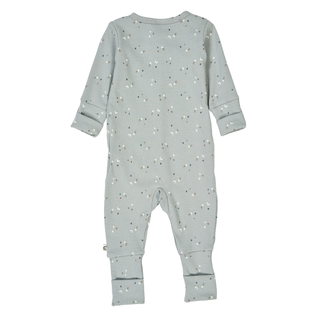 STARS rib bodysuit with feet