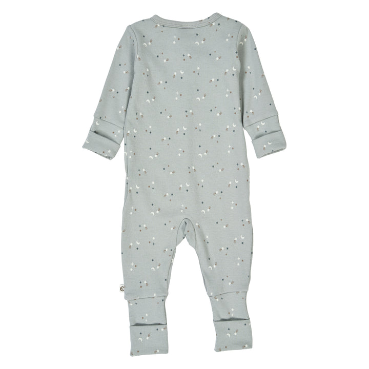 STARS rib bodysuit with feet