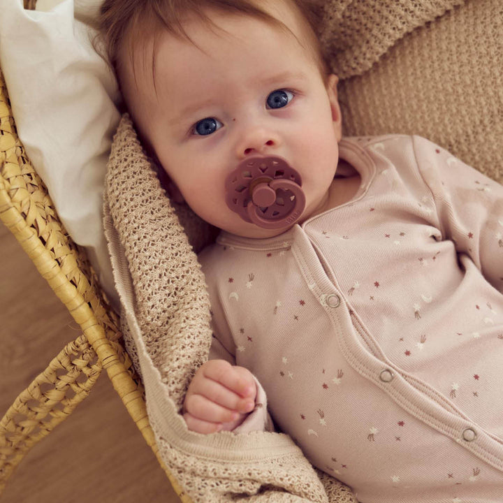 STARS rib bodysuit with feet