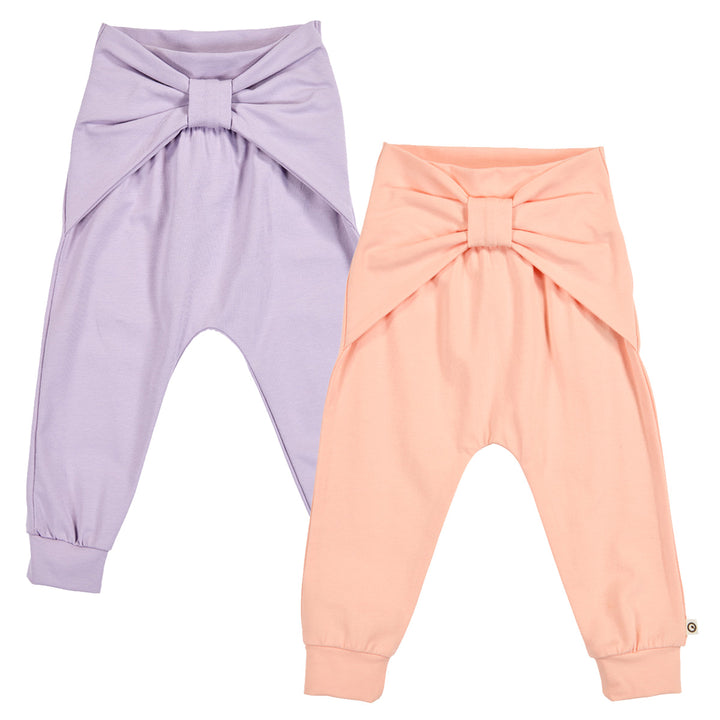 COZY ME pants with a bow 2-pack