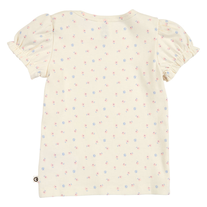 SPRING rib floral T-shirt