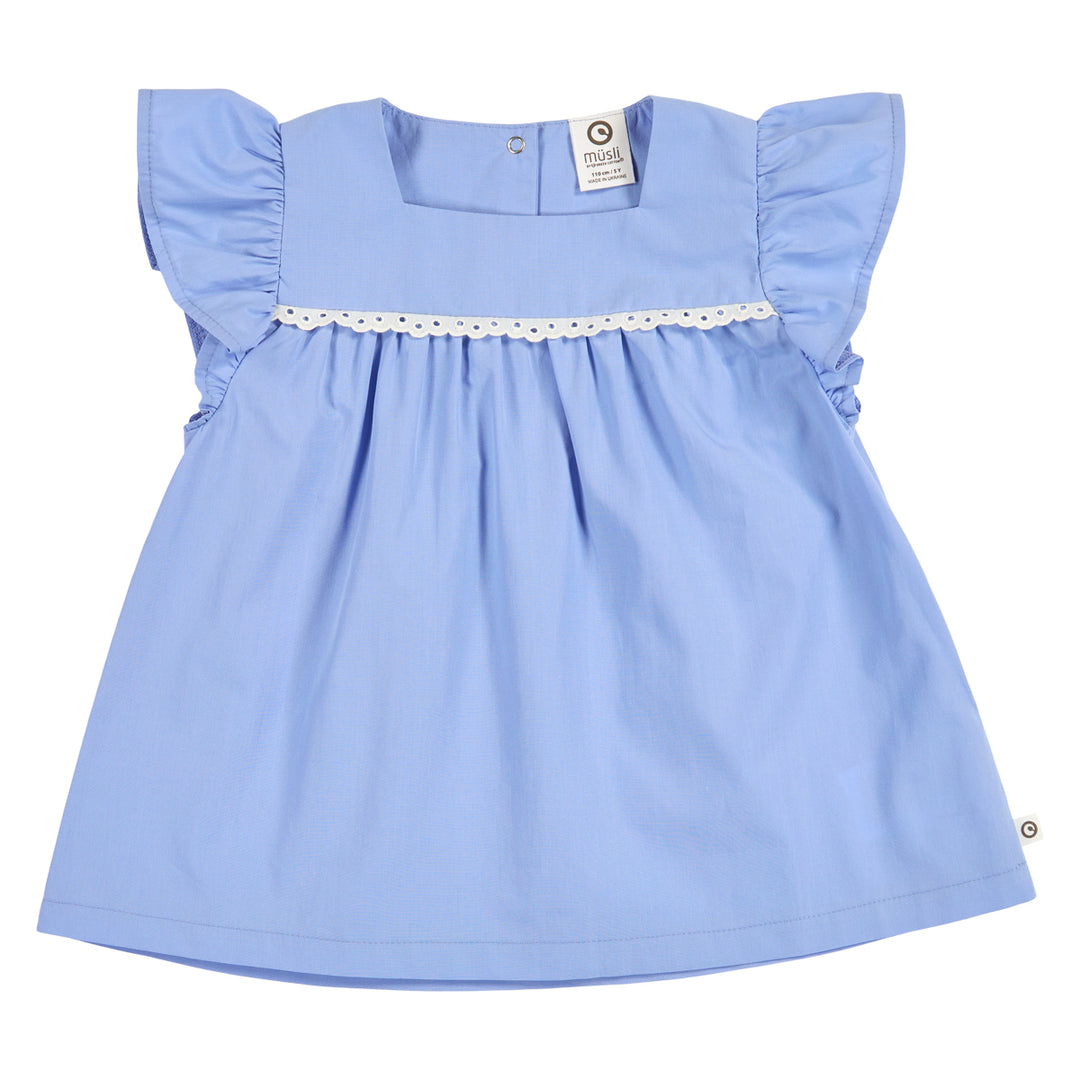 POPLIN frill top