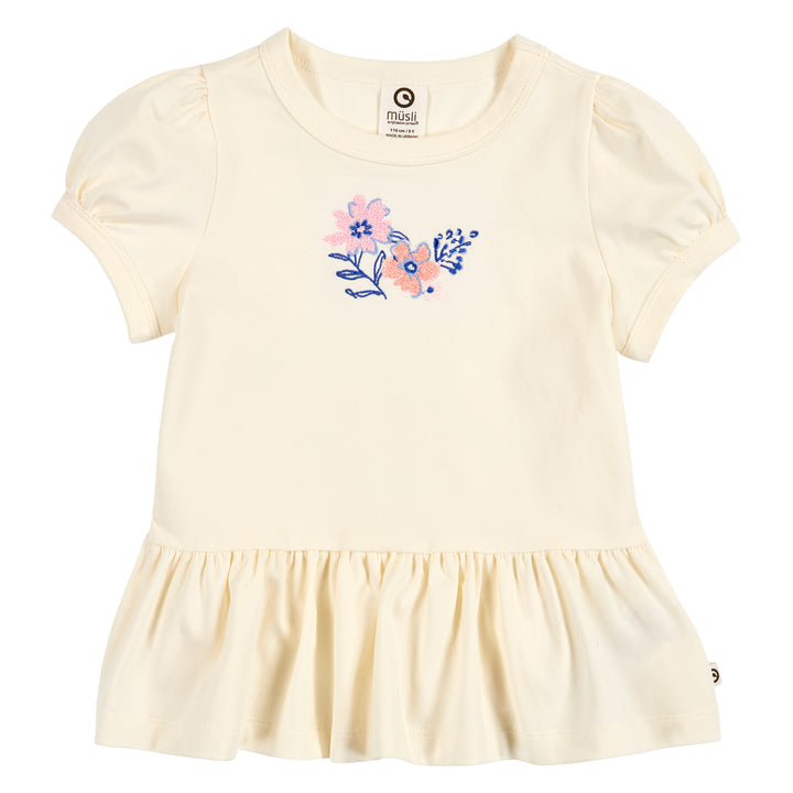 PRIMROSE peplum top with flowers