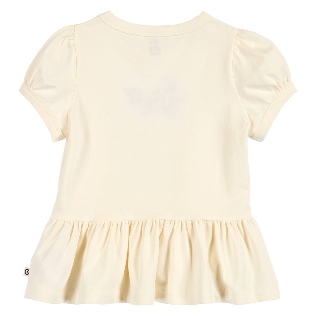 PRIMROSE peplum top with flowers