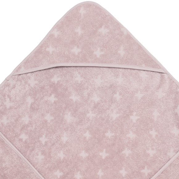 Baby towel with hood in organic cotton 100 x 100 cm