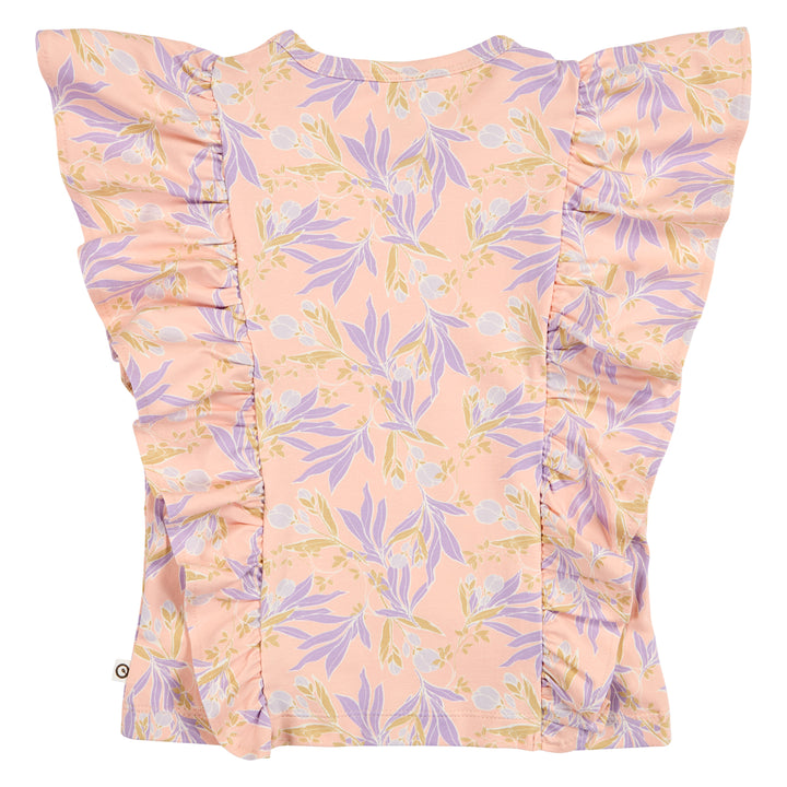 PEONY floral printed frill top