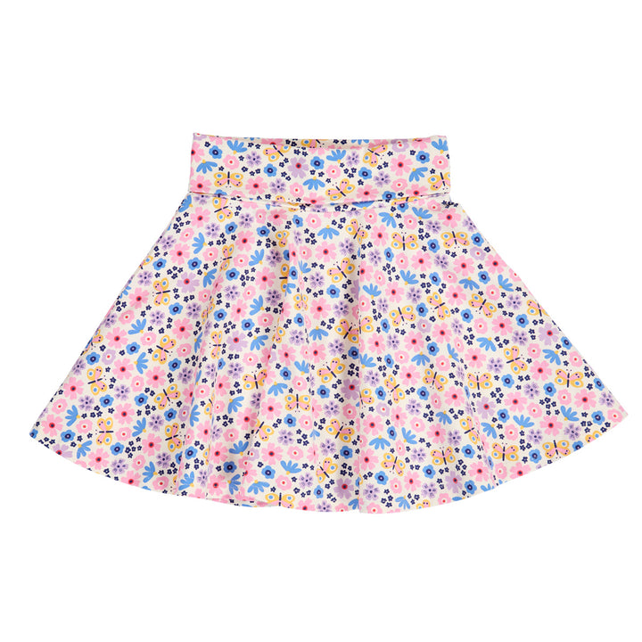 FLOWER printed skirt