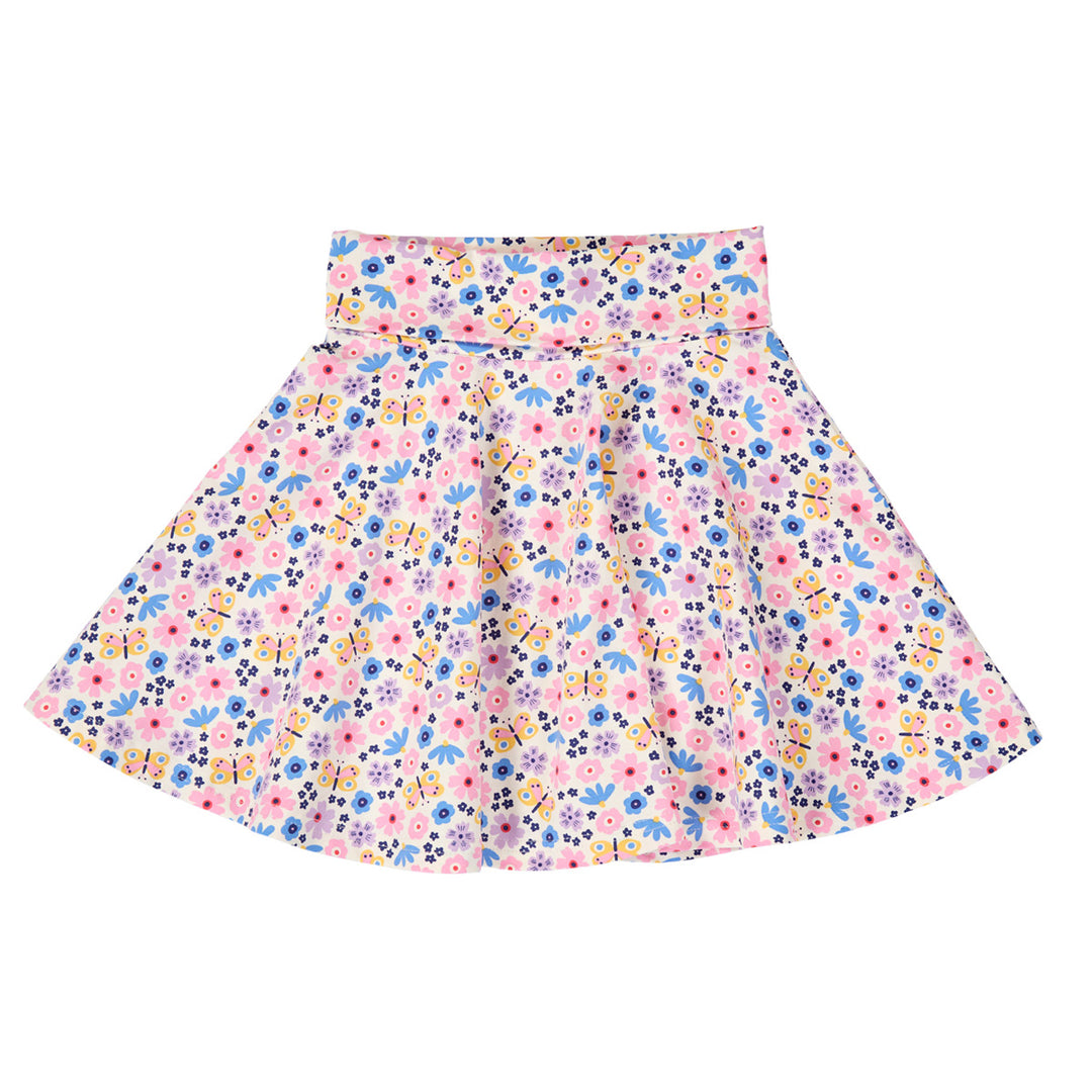 FLOWER printed skirt