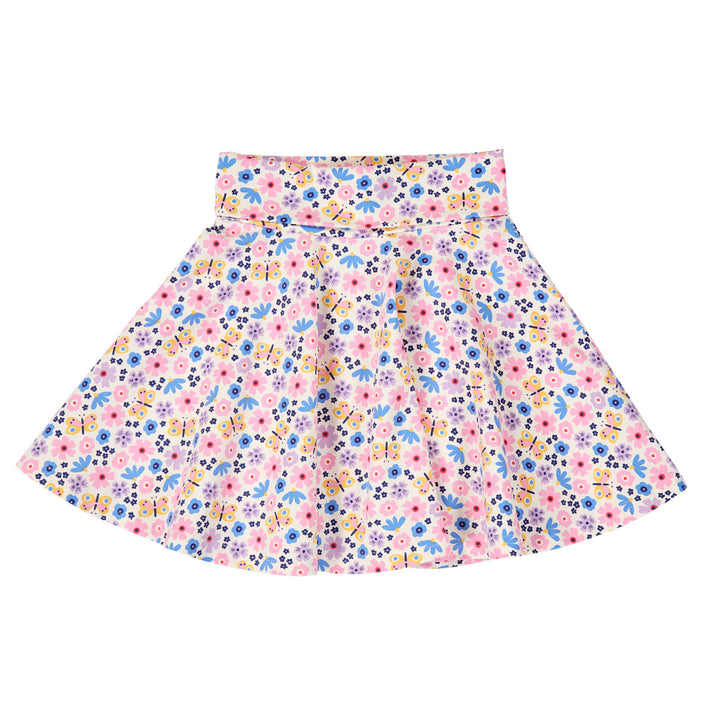 FLOWER printed skirt